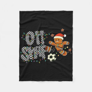 Das ist mein Fußball-Weihnachts-Pyjama-Shirt Sport Fleecedecke