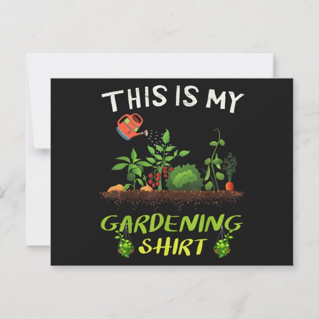 Das ist mein Gartenshirt Lustige Gärtner Geschenke Save The Date (Vorderseite)