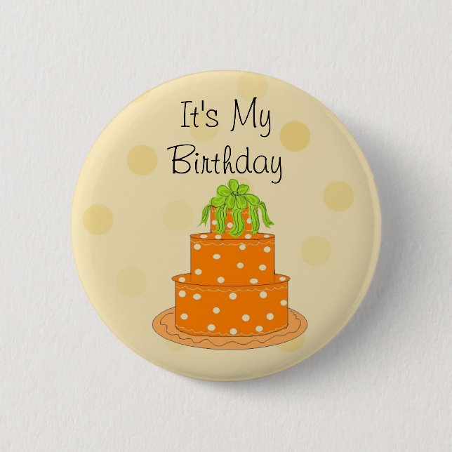 Das ist mein Geburtstagskuchen Button (Vorderseite)