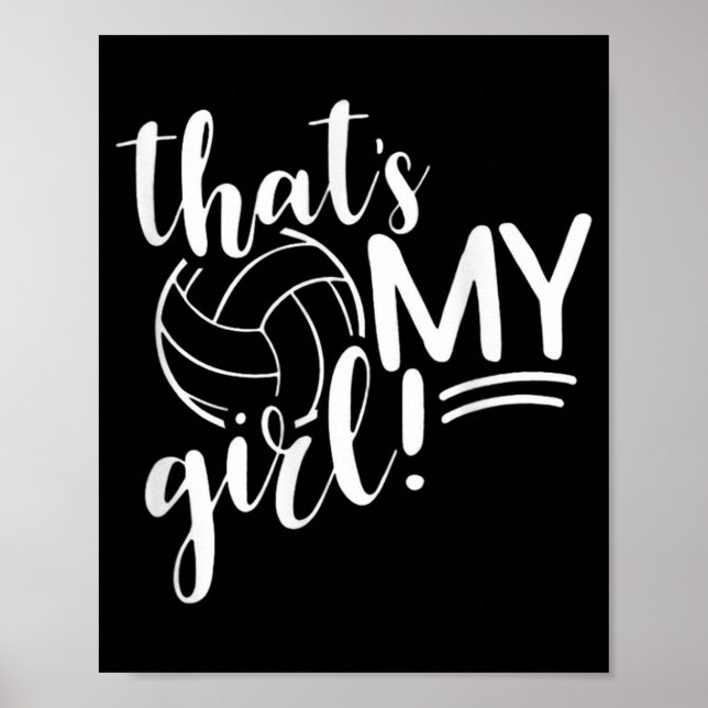Das ist mein Girl Proud Volleyball Mama Volleyball Poster (Vorne)