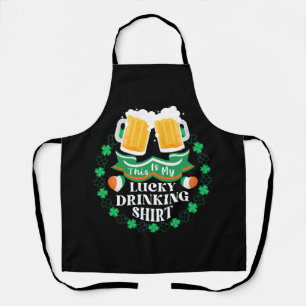 Das ist mein Glück beim Biertrinken am St. Patrick Schürze