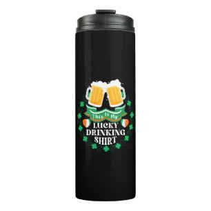 Das ist mein Glück beim Biertrinken am St. Patrick Thermosbecher