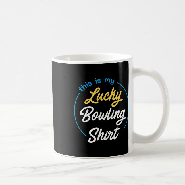 Das ist mein Glück Bowling Shirt Bowling Funny Bow Kaffeetasse (Rechts)