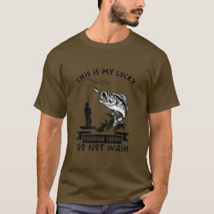 das ist mein Glück fischen Shirt nicht waschen Fun
