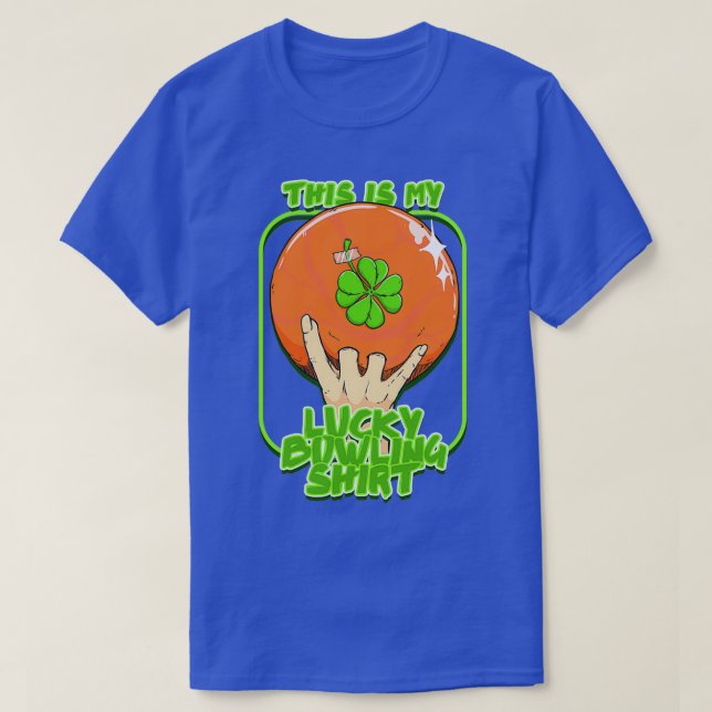 Das ist mein glücklicher Bowling Bowling liebt Spo T-Shirt (Design vorne)