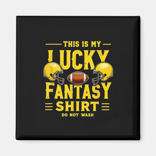 Das ist mein glückliches Fantasy Football-Shirt. Magnet (Vorne)