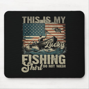 Das ist mein glückliches Fischen Shirt nicht Wash Mousepad