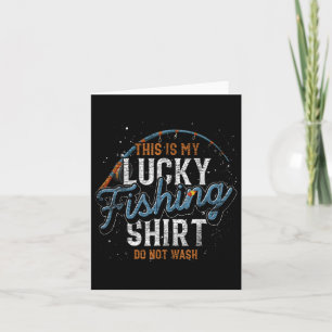 Das ist mein glückliches Fishing-Shirt Fisherman F Karte