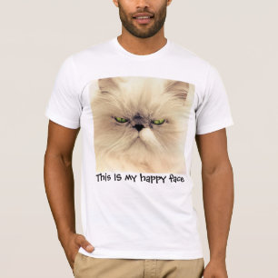 Das ist mein glückliches Gesicht, Funny Cat T - Sh T-Shirt
