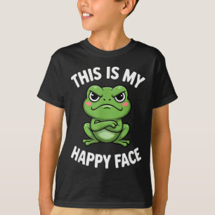 Das ist mein glückliches Gesicht lustiger wütender T-Shirt