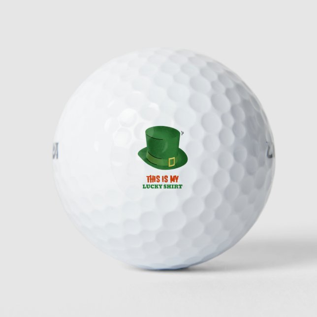 Das ist mein glückliches Shirt Golfball (Vorderseite)