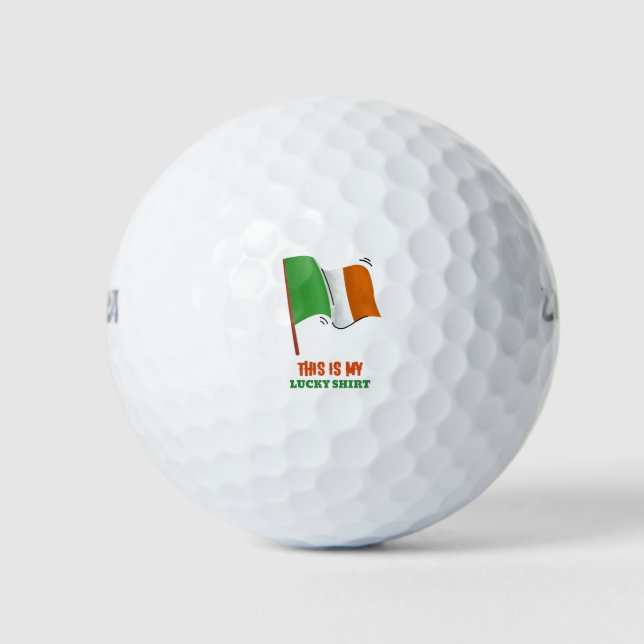 Das ist mein glückliches Shirt Golfball (Vorderseite)