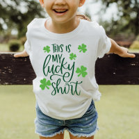 Das ist mein Glückliches Shirt Green Whimsy Lettin