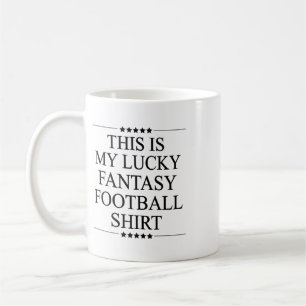 Das ist mein Glücks-Fantasy-Fußball-Shirt Lustiges Kaffeetasse