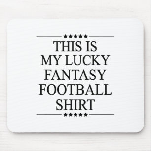 Das ist mein Glücks-Fantasy-Fußball-T-Shirt Lustig Mousepad