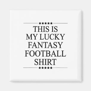 Das ist mein Glücks-Fantasy-Fußball-Trikot Lustige Magnet