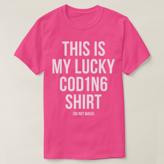 Das ist mein Glückscoding Programmierer IT T-Shirt (Design vorne)