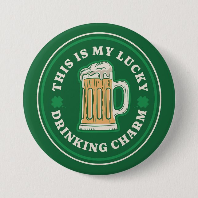 Das ist mein Glückspilz beim Trinken Button (Vorderseite)