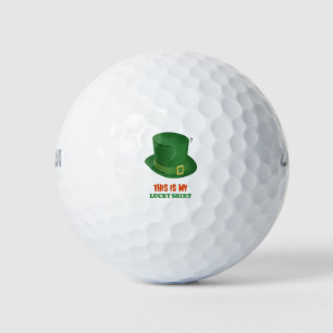 Das ist mein Glücksshirt Golfball