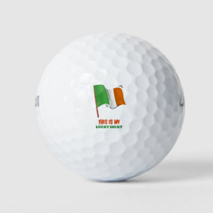 Das ist mein Glücksshirt Golfball