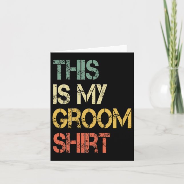 Das ist mein Groom Shirt Funny Mens Wedning Fun Ba Karte (Vorderseite)