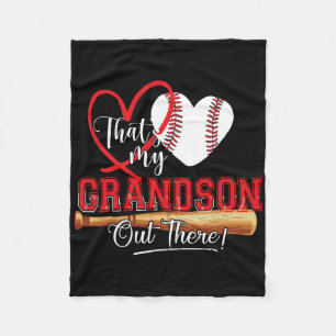 Das ist mein Großvater da draußen Baseball Oma 1 Fleecedecke