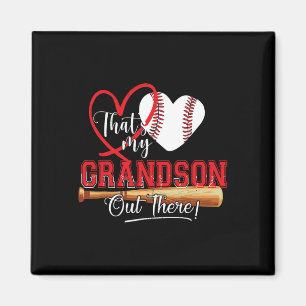 Das ist mein Großvater da draußen Baseball Oma 1 Magnet