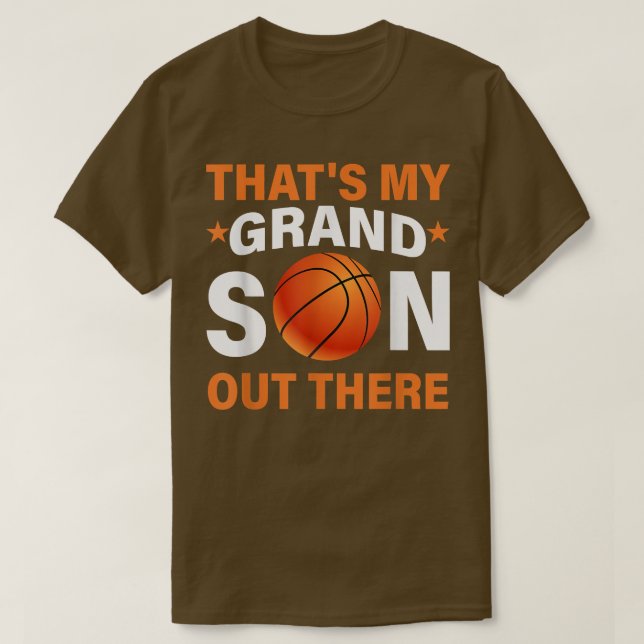 Das ist mein Großvater da draußen Basketball Ball  T-Shirt (Design vorne)
