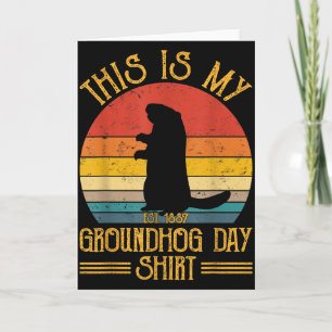Das ist mein Groundhog Day Shirt Lustiges Ground H Karte