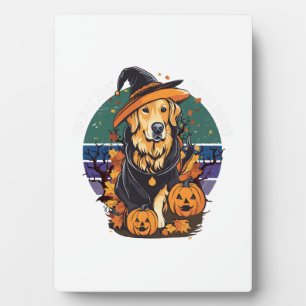 Das ist mein gruseliger Hunde-Vater-Kostüm Hallowe Fotoplatte