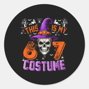 Das ist mein Halloween 67 Kostüm _1 Runder Aufkleber
