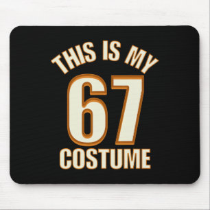 Das ist mein Halloween-67-Kostüm Lazy Brainrot Mem Mousepad