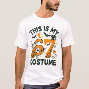 Das ist mein Halloween-67-Kostüm-Meme-Spruch 6 7 N T-Shirt