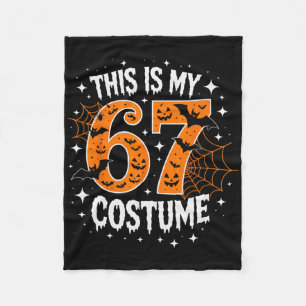 Das ist mein Halloween 67 Kostüm Nummer 6 7 Meme Fleecedecke