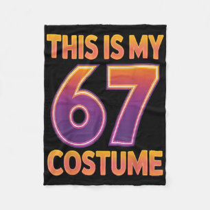 Das ist mein Halloween 67 Kostüm Nummer 6 7 Meme S Fleecedecke