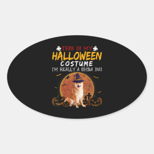 Das ist mein Halloween Custom Hunde-Feiertagsges Ovaler Aufkleber