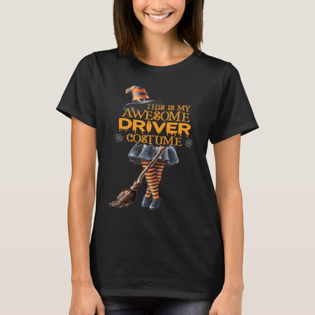 Das ist mein Halloween Driver Women Costume Witchy T-Shirt (Vorderseite)