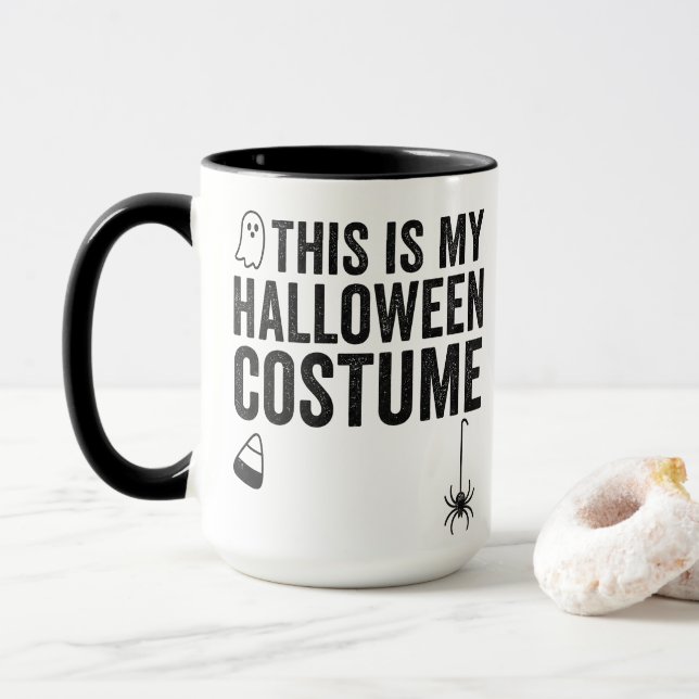 Das ist mein Halloween-Kostenum Ghost Spider Desig Tasse (Mit Donut)