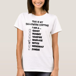 Das ist mein Halloween-Kostüm - Karo Mark Hexe T-Shirt