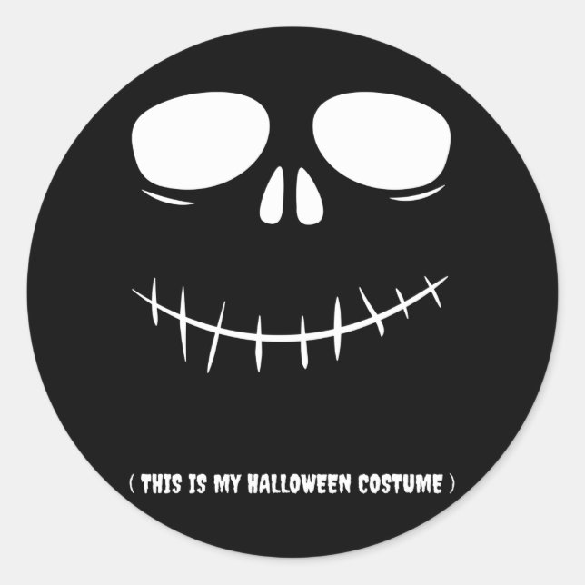 Das ist mein Halloween-Kostüm, lustige Halloween-K Runder Aufkleber (Vorderseite)