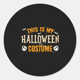 Das ist mein Halloween-Kostüm Männer Frauen Funny Runder Aufkleber