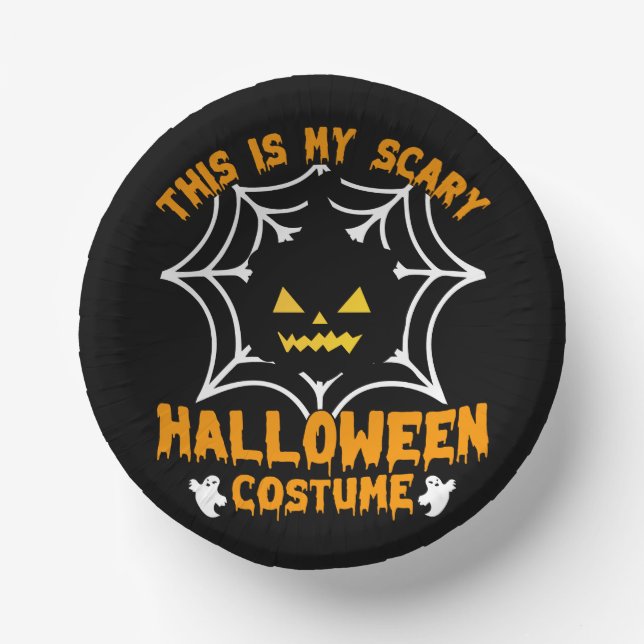 Das ist mein Halloween-Kostüm Pappteller (Vorderseite)