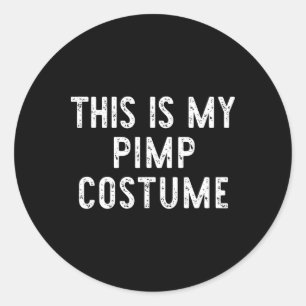 Das ist mein Halloween-Kostüm Simple Funny Las Runder Aufkleber