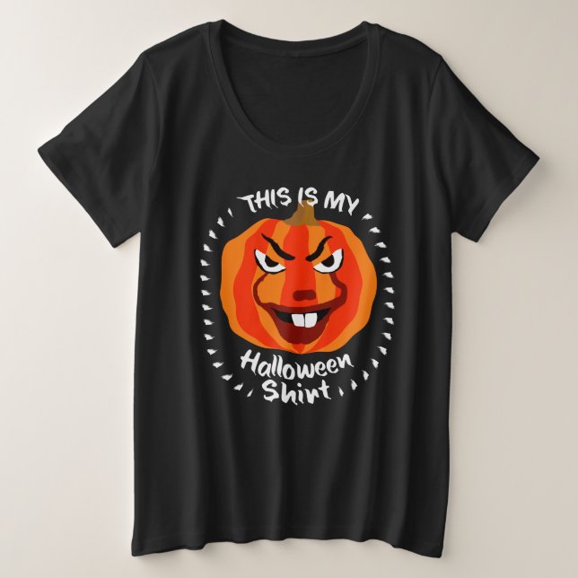 🎃 Das ist mein Halloween-Shirt - lustiger Beängst Große Größe T-Shirt (Design vorne)