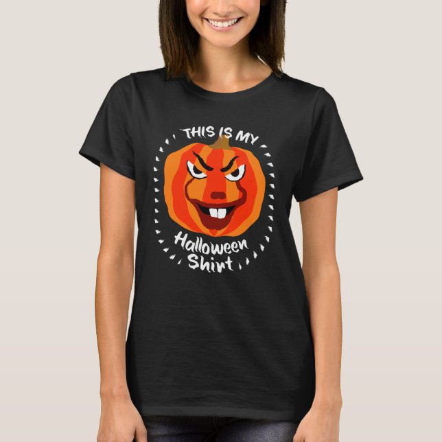 🎃 Das ist mein Halloween-Shirt - lustiger Beängst T-Shirt (Vorderseite)