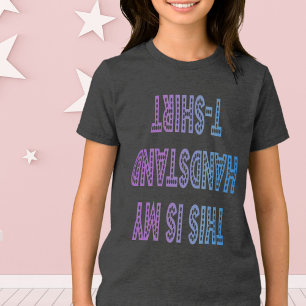 "Das ist mein Handstand-T - Shirt" Gymnastik-T-Shi Tri-Blend Shirt