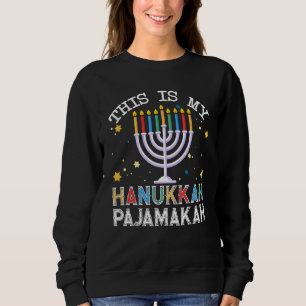 Das ist mein Hanukkah Pajamakah Channukah Weihnach Sweatshirt
