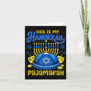 Das ist mein Hanukkah-Pajamakah für das jüdische W Karte