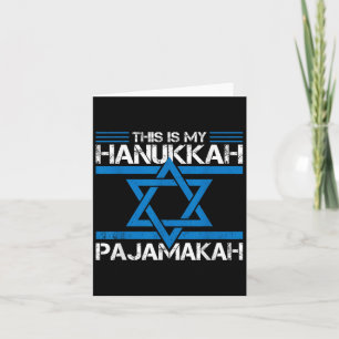 Das ist mein Hanukkah Pajamakah Pj Pajama Funny Ge Karte