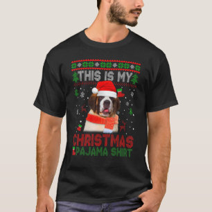 Das ist mein hässlicher Pajama Bernard Dog T-Shirt